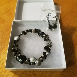 Matching Bracelet and Earring Set